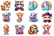 Animals Stickers clipart, an Animal Illustration by Designworld (Thumbnail 2 of 5)