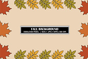 Autumn Leaves Botanical Background, a Background Graphic by Gfx Expert Team (Thumbnail 1 of 3)
