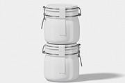 Jar With Clamp Lid Mockup, a Packaging Mockup by Unerispace (Thumbnail 5 of 5)