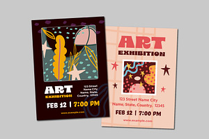 Art Exhibition Invitation Set, a Templates & Theme by studiogstock