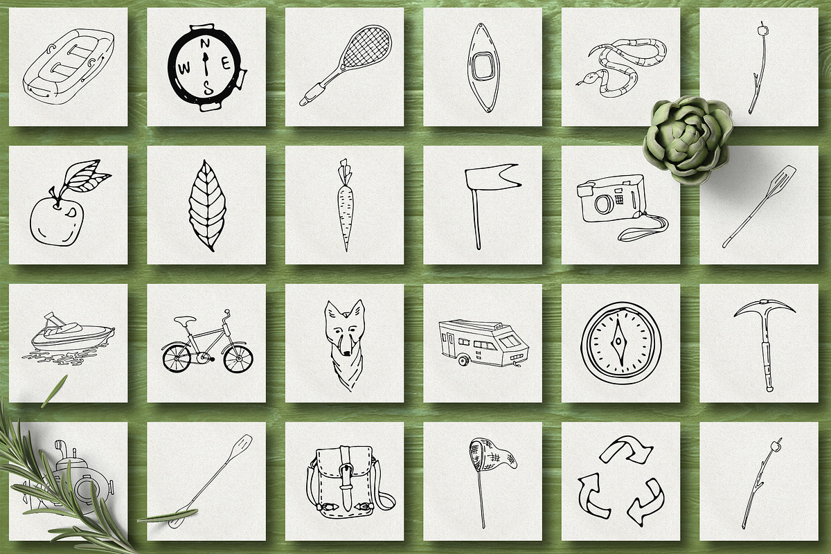 Hand Drawn Travel Collection, an Object Graphic by CARROTDESIGN (Photo 3 of 6)