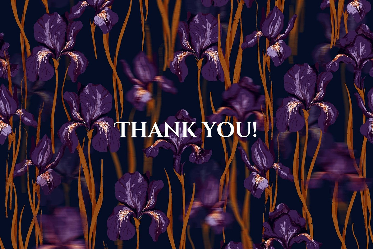 Velvet Irises. Luxury Floral Pattern, a Pattern Graphic by PaperJamLab (Photo 11 of 11)