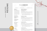 Word Resume & Cover Letter Template, a Resume Template by UpSolution (Thumbnail 1 of 5)