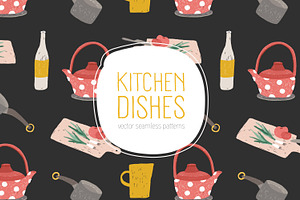 Seamless pattern with kitchen tools, a Pattern Graphic by Good Studio