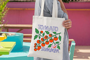 Tomato Girl Summer PNG, an Illustration by Canvas Craft (Thumbnail 3 of 6)