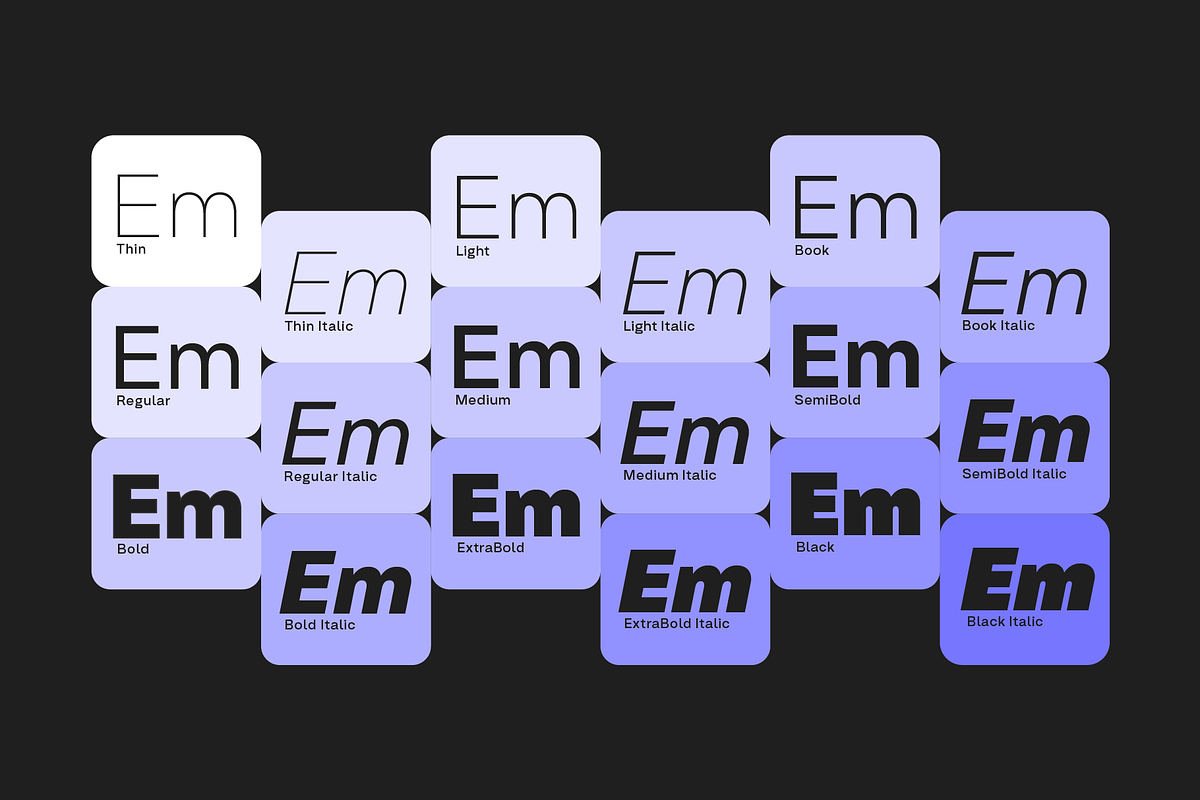 Em One Font Family, a Font by Type Forward (Photo 5 of 8)