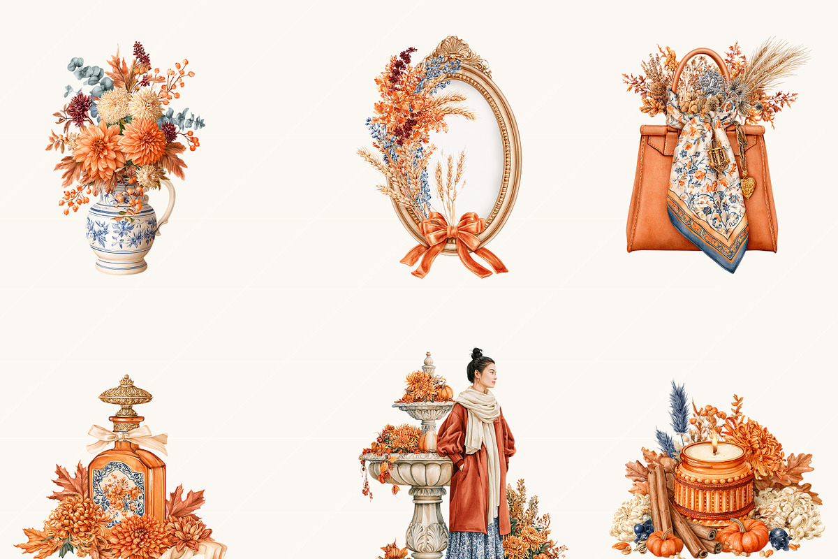 Cozy Autumn Clipart Bundle, an Object Illustration by BusyDaydesign (Photo 5 of 9)