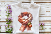 Watercolor Serene Autumn Day Clipart, an Illustration by Rose Art (Thumbnail 6 of 7)