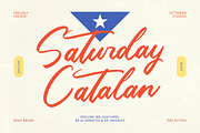 Saturday Catalan Bold Brush Font, a Script Font by Letterena Studios Script (Thumbnail 1 of 20)