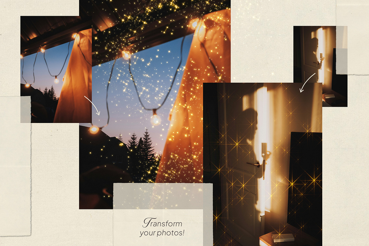 Glitter and Sparks Overlays, a Texture Graphic by Freezerondigital (Photo 4 of 12)