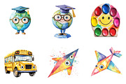 Whimsical Back To School PNG, a Transportation Illustration by SinaCreation (Thumbnail 2 of 9)
