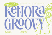 Kenora Groovy Retro Serif Font