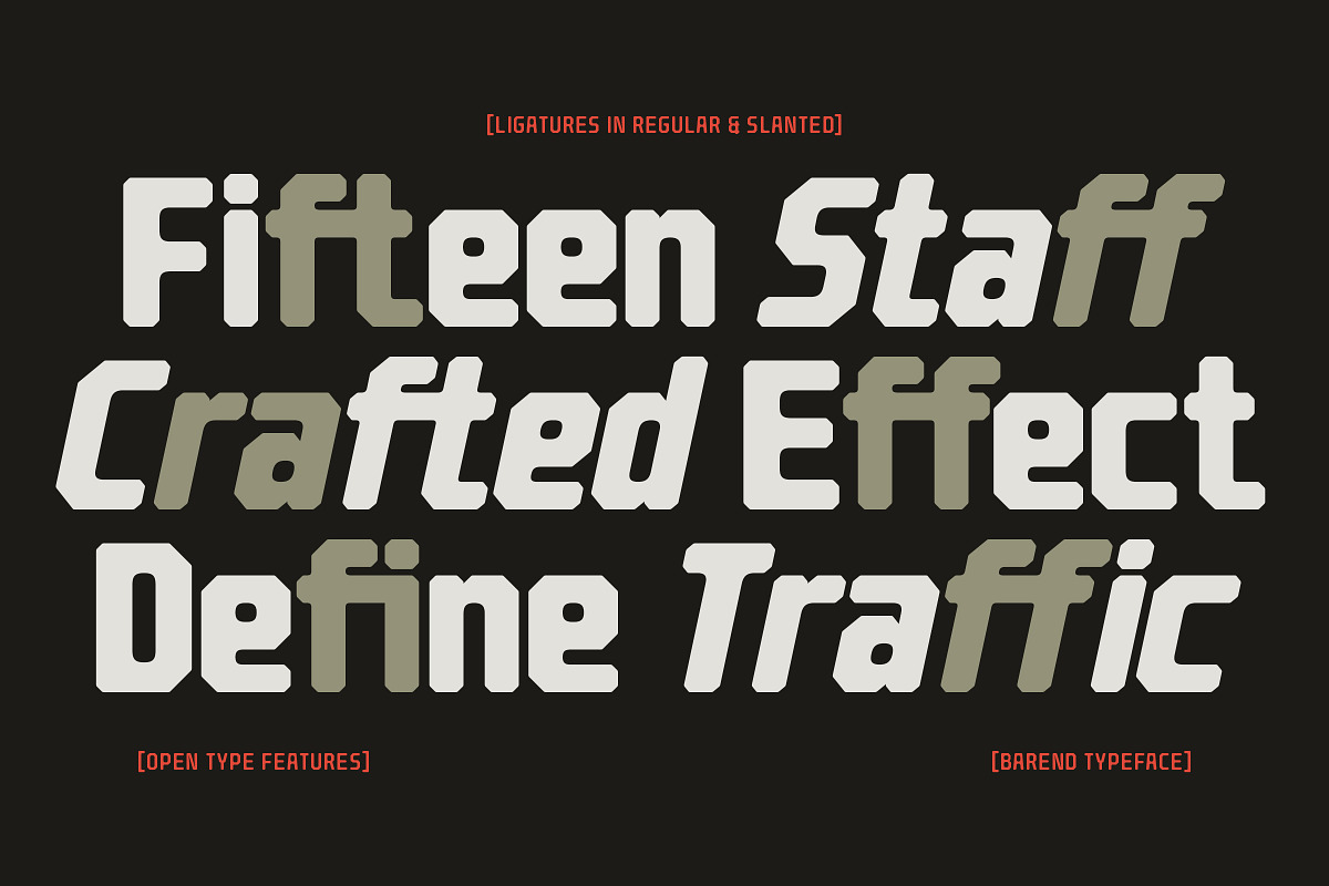 Barend - Brutalist Display Sans Font, a Sans Serif Font by Sekyra Lab (Photo 5 of 16)
