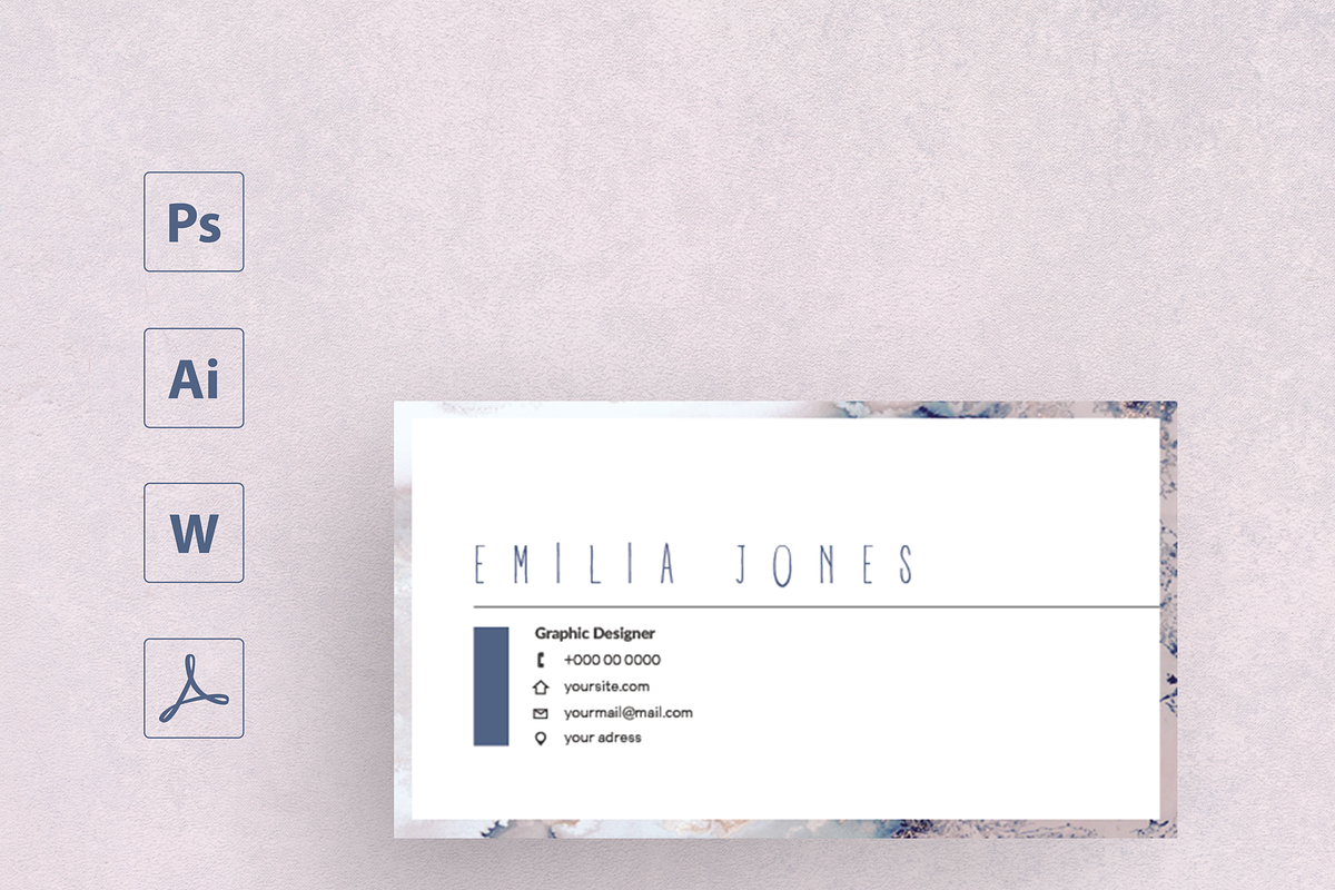 Sakura business card template, a Card Template by MH Design Template (Photo 4 of 5)