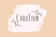 CaroThin, a Script Font by Fonts & Printables (Thumbnail 1 of 3)