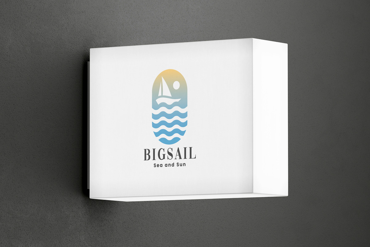 Big Sail Pro Travel Logo, a Branding & Logo Template by Design_Planet (Photo 5 of 5)
