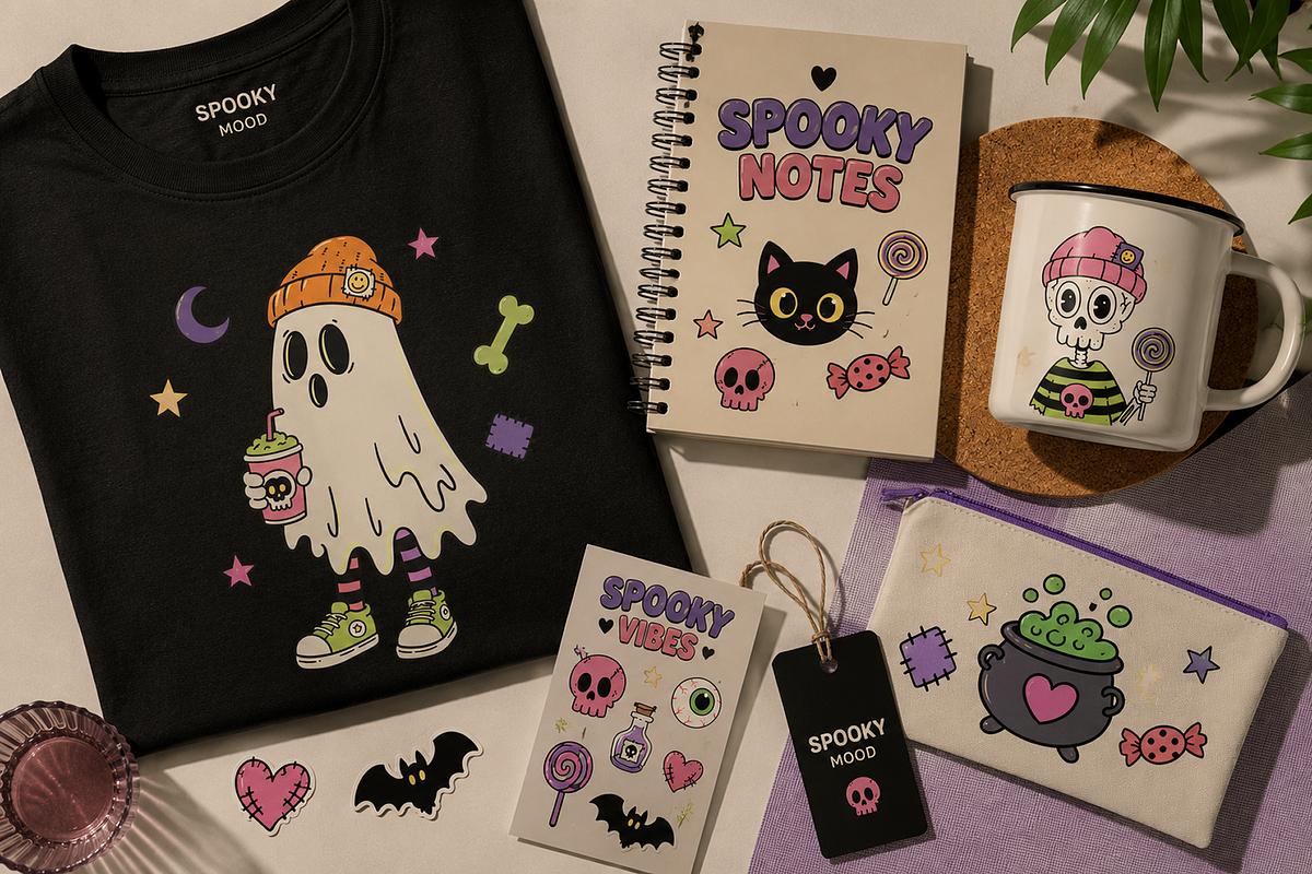 Spooky Friends- Halloween Collection, a Seasonal Illustration by Alina Sh (Photo 8 of 9)