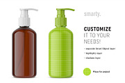 Amber bottle with pump mockup, a Pens & Pencil Mockup by Smarty Mockups (Thumbnail 2 of 5)
