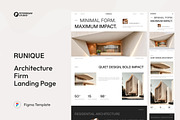 Architecture Firm Landing Page Figma, an UI Kit Template by peterdraw (Thumbnail 1 of 2)