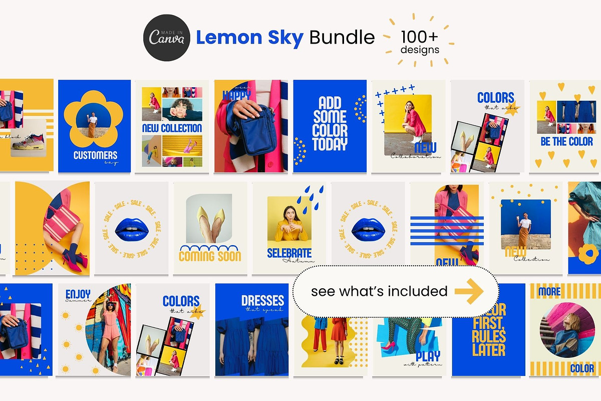 100+ Instagram Template Kit | Canva preview 2