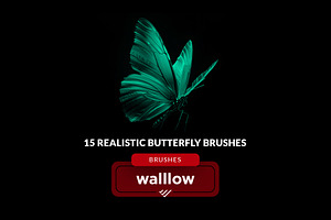 15 Butterfly Photoshop Brushes