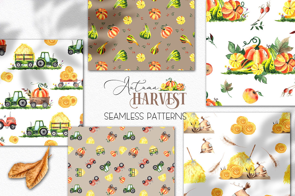 Watercolor Autumn Harvest, an Object Graphic by Ana-Sakuta (Photo 9 of 17)