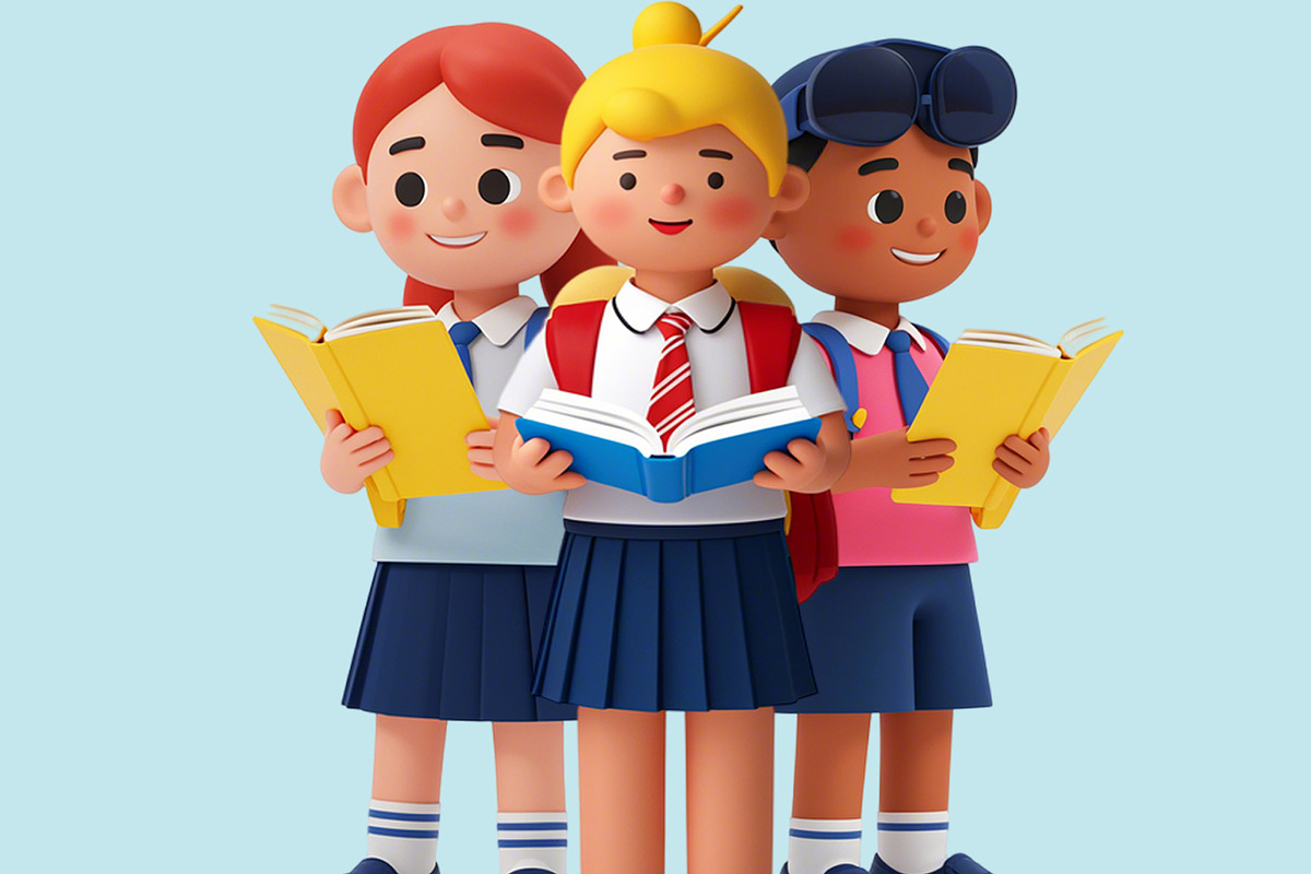 44 set 3D Back to School Cartoon, a Characters & Person 3D Model by Grappict.com (Photo 4 of 4)