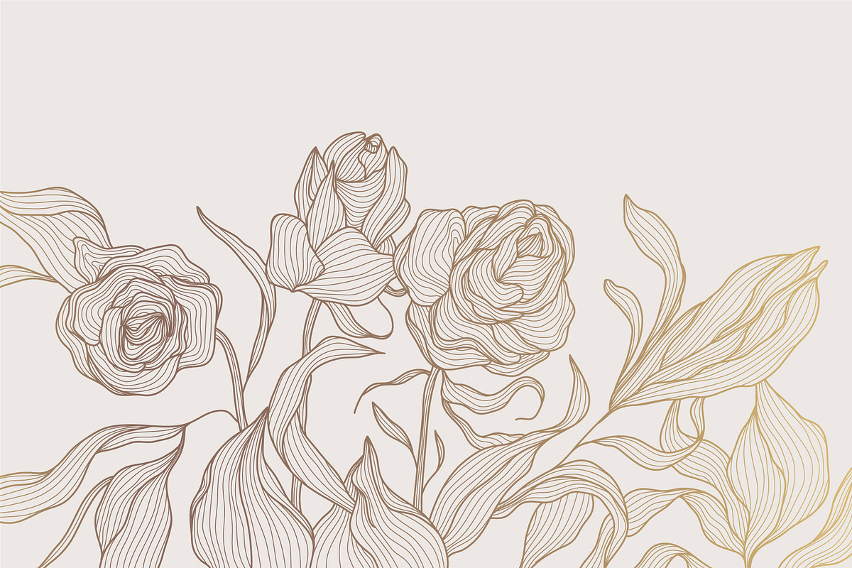 Line Flowers Illustrations, a Decorative Illustration by Marylia (Photo 5 of 19)