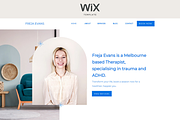 Freja | Wix Therapist Website, a Wix Template by So Darling Studio (Thumbnail 1 of 7)