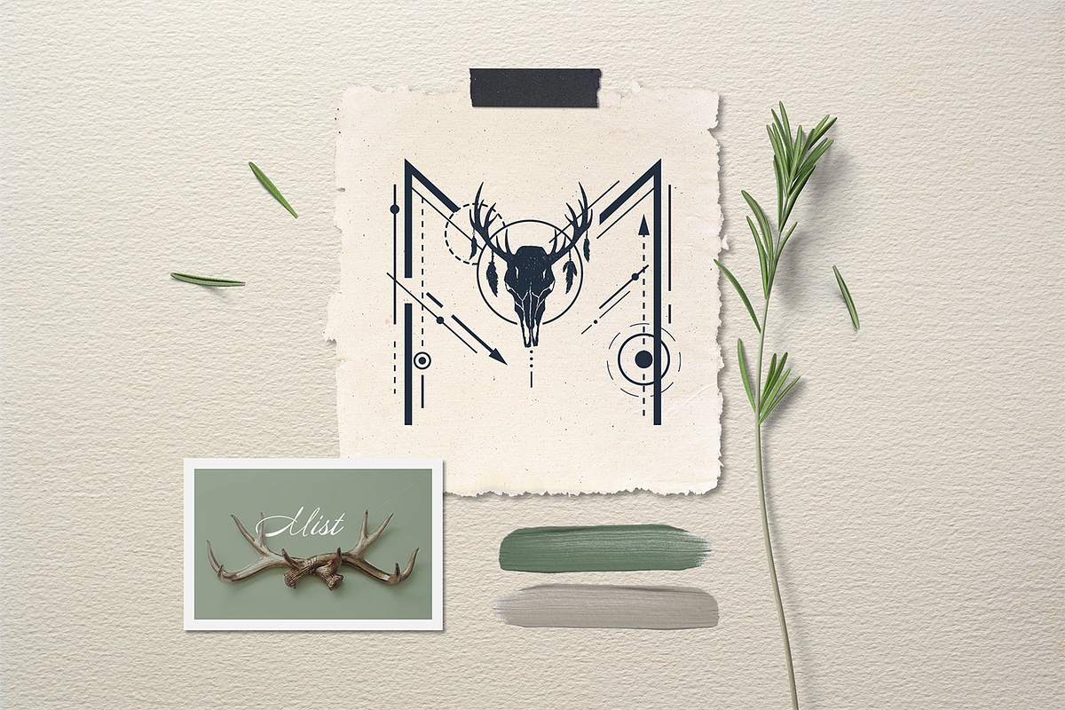 Totem. Mystical Font. Line Art Style, a Script Font by Cosmic Store (Photo 18 of 35)