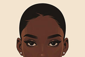 Professional portrait illustration of a confident woman in formal attire, an Illustration by AS photostudio