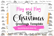 Christmas greeting Templates, a Branding & Logo Template by BearyType Studio (Thumbnail 1 of 12)