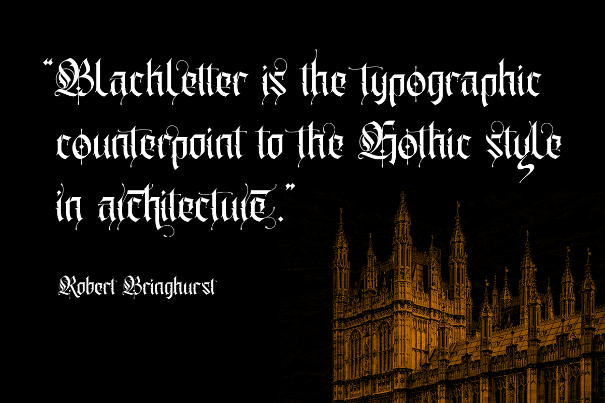 Gold Empire - Blackletter Font, a Blackletter Font by RockboyStd (Photo 3 of 16)