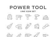 Set line icons of power tool, an Outline Icon by motorama (Thumbnail 1 of 2)