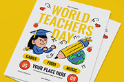 World Teachers Day Flyer, a Flyer Template by graphicook (Thumbnail 2 of 3)