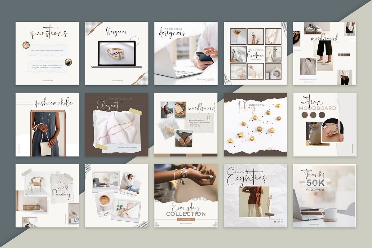 CLASSY Paper Based Instagram Creator, a Social Media Template by SNIPESCIENTIST (Photo 18 of 33)