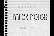 Paper Notes, a Sans Serif Font by InermediaSTUDIO (Thumbnail 1 of 8)