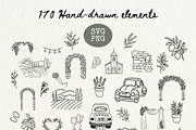 Italian Wedding Clipart, an Illustration by OZartRoom (Thumbnail 6 of 14)