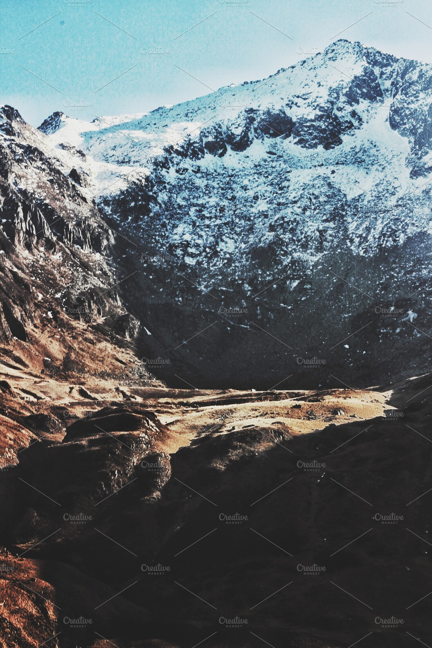 Snowy peak featuring photos, art, and nature, a Nature Photo by Marie Dumora
