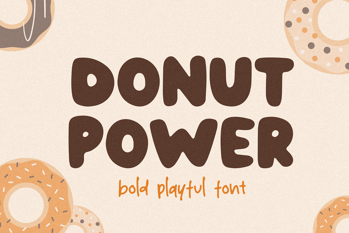 Donut Power, a Handwritten Font by Forberas Club (Photo 1 of 7)