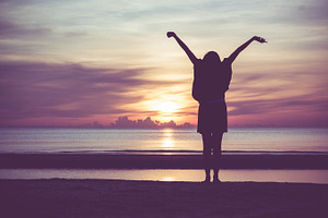 Happy woman stock photo containing winning and winner, a Person Photo by Nednapa