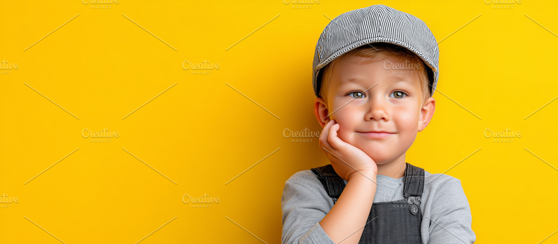 Smiling little boy in a cap, a Person Photo by MistyDay