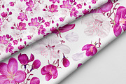 White & Pink Apple Blossom Pattern, a Pattern Graphic by MarynaPetrovska (Thumbnail 3 of 12)