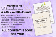 Manifesting Abundance: 7-Day Journal, a Stationery Template by Raven&RoseStudio (Thumbnail 4 of 4)
