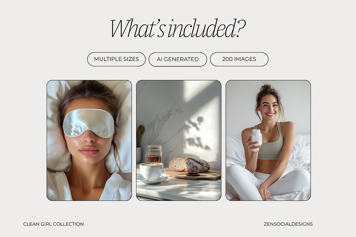 Clean Girl Aesthetic Stock Photos, a Photo by ZenSocialDesigns (Photo 5 of 9)