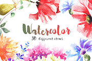 Watercolour Mockups, an Illustration by Renovatio (Thumbnail 1 of 6)