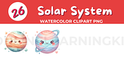 26 Solar System Clipart PNG Space an, an Education Illustration by John_Walker (Thumbnail 2 of 3)