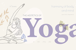 One Line Yoga Illustrations