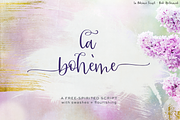 La Boheme Script, a Script Font by Beck McCormick (Thumbnail 1 of 10)