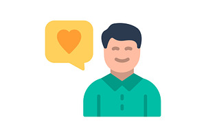 In love Flat Icon, a Duotone Icon by Pexelpy